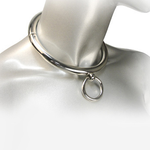 Metal Hard Colar Bdsm Com Anel 10cm