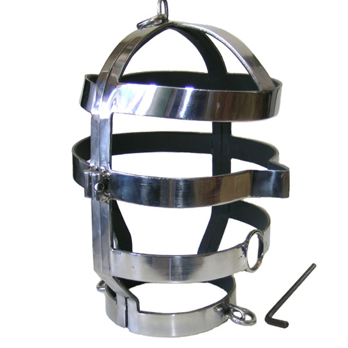 Metal Hard Mscara Com Colar de Ao