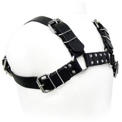 Leather Body Chicote de Co de Couro Negro