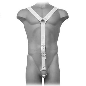Leather Body - Arnês Homem Branco