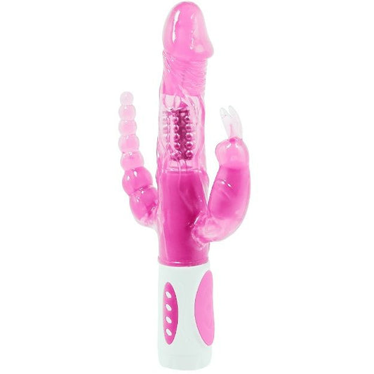 Vibrador Rotatorio Triple Baile Pretty Bunny