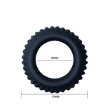 Anillo para el pene Titan negro de 1,9 cm