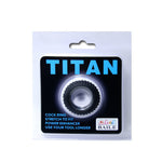 Anillo para el pene Titan negro de 1,9 cm