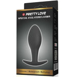 Pretty Love -Plug Anal Ancla de Silicona 8.5 cm Negro