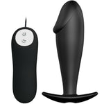 Pretty Love - Plug Anal de Silicona con Forma de Pene y 12 Modos de Vibración Negro