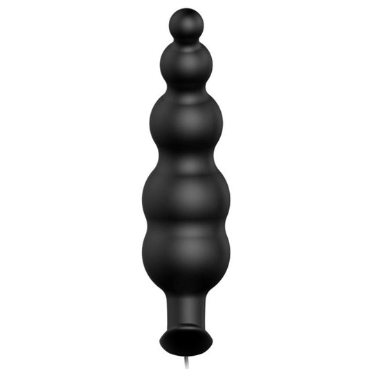 Pretty Love -Plug Anal Estimulao Extra de Silicone e 12 Modos de Vibrao Preto