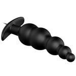 Pretty Love -Plug Anal Estimulao Extra de Silicone e 12 Modos de Vibrao Preto
