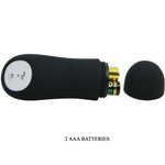 Pretty Love -Plug Anal Estimulao Extra de Silicone e 12 Modos de Vibrao Preto