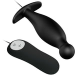 Pretty Love -Plug Anal de Silicone 12 Modos de Vibrao Preto