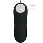 Pretty Love -Plug Anal de Silicone 12 Modos de Vibrao Preto