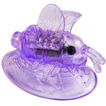 Juguete sexual vibratorio con forma de mariposa para estimulación del clítoris, color lila