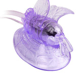 Juguete sexual vibratorio con forma de mariposa para estimulación del clítoris, color lila