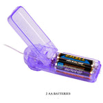 Juguete sexual vibratorio con forma de mariposa para estimulación del clítoris, color lila