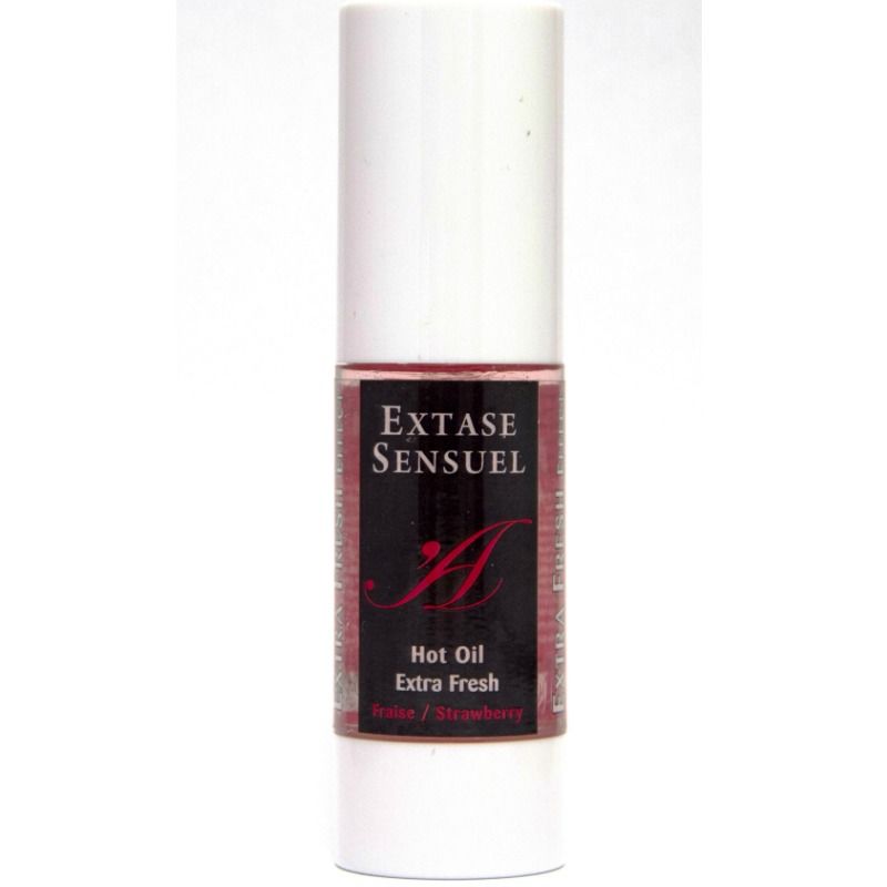 Extase Sensual - Óleo de Massagem Com Efeito Morango Extra Fresco 30 ml