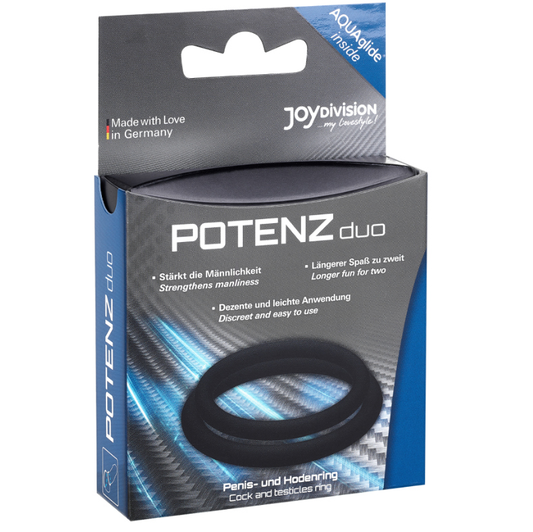 Joydivision Potenzduo - Anéis Preto - M