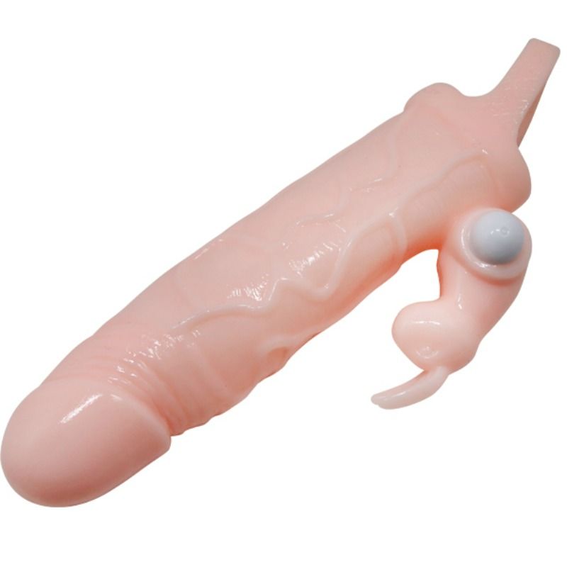 Baile Funda para pene Brave Man Con conejo y carne de motor doble 16.5 Cm