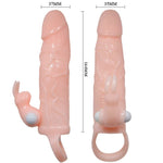 Baile Funda para pene Brave Man Con conejo y carne de motor doble 16.5 Cm