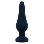 Intense - Plug Anal Pipo S Silicone Preto 9,8 cm