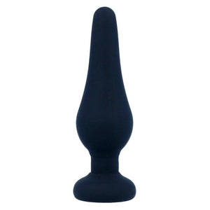 Intense - Plug Anal Pipo S Silicone Preto 9,8 cm
