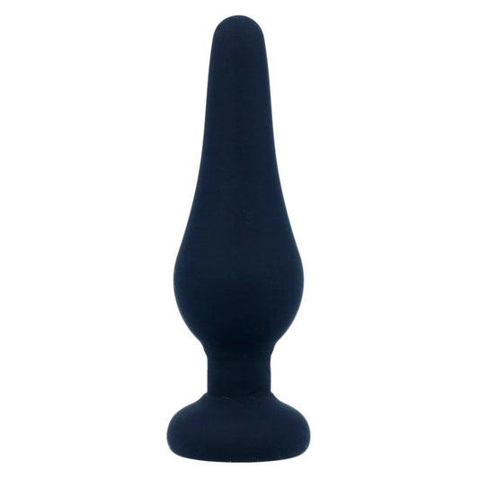 Intense - Plug Anal Pipo S Silicone Preto 9,8 cm
