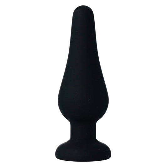 Intense Plug Anal Pipo M Silicone Preto 11 cm