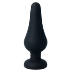 Intense - Tapón Anal Pipo L Silicona Negro 13 cm