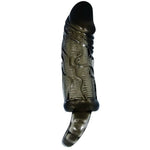 Baile Funda Extensora de Pene Con Ala Para Testículos Negra 13.5 cm