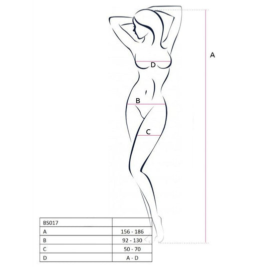 Passion - Woman Bs017 Bodystocking Preto Tamanho Único