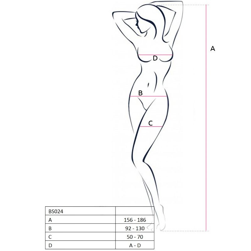 Passion - Woman Bs024 Bodystock Branco Tamanho Único