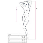Passion - Mulher Bs025 Bodystocking Vestido Branco Estilo Tamanho Único