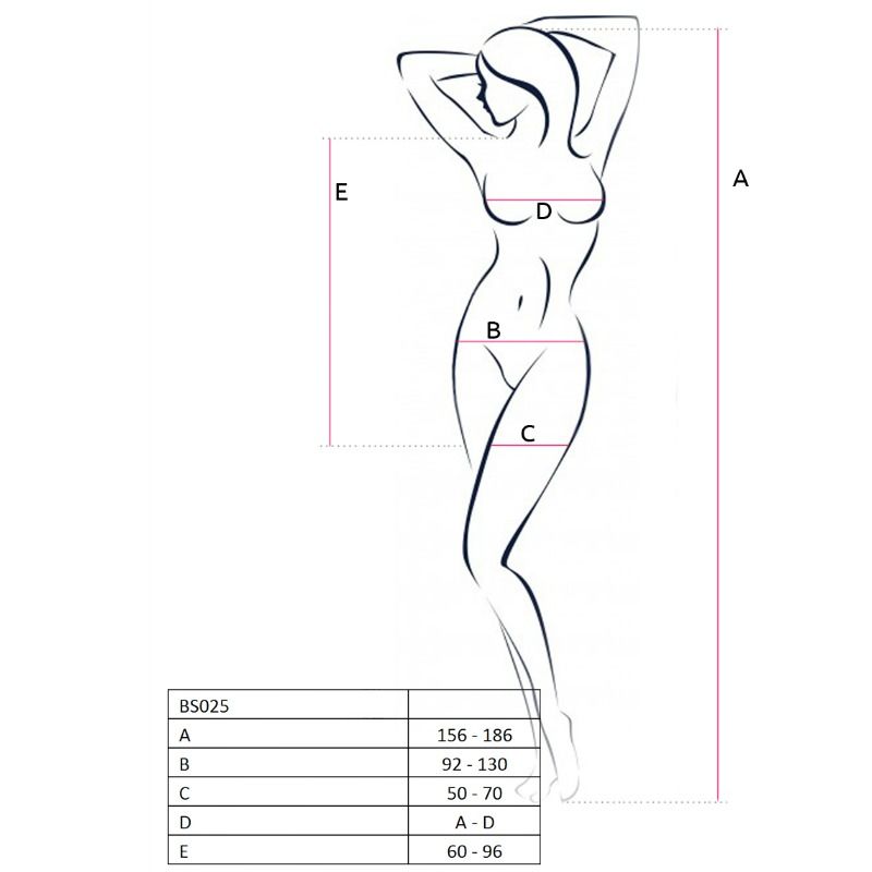 Passion - Mujer Bs025 Bodystocking Vestido Blanco Estilo Talla Única
