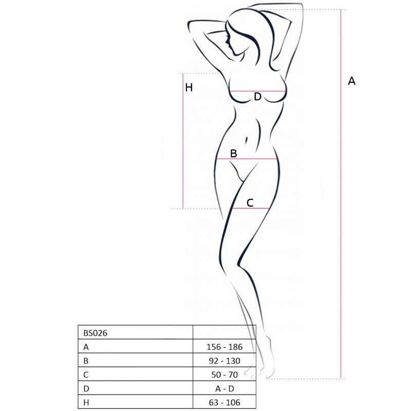 Passion - Mulher Bs026 Vestido Preto Estilo Bodystocking Tamanho Único