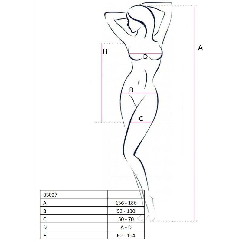 Passion - Mulher Bs027 Bodystocking Vestido Vermelho Estilo Tamanho Único