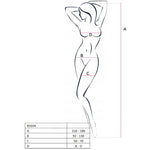 Passion - Woman Bs034 Bodystocking Preto Tamanho Único