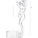 Passion - Bodystock Bs035 Mujer Blanco Talla Única