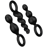 Satisfyer Juego de Plugs Anales 3 Piezas Negro