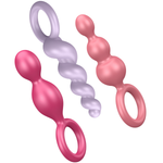 Satisfyer Conjunto de Plugs Anais 3 Pcs Tricolor