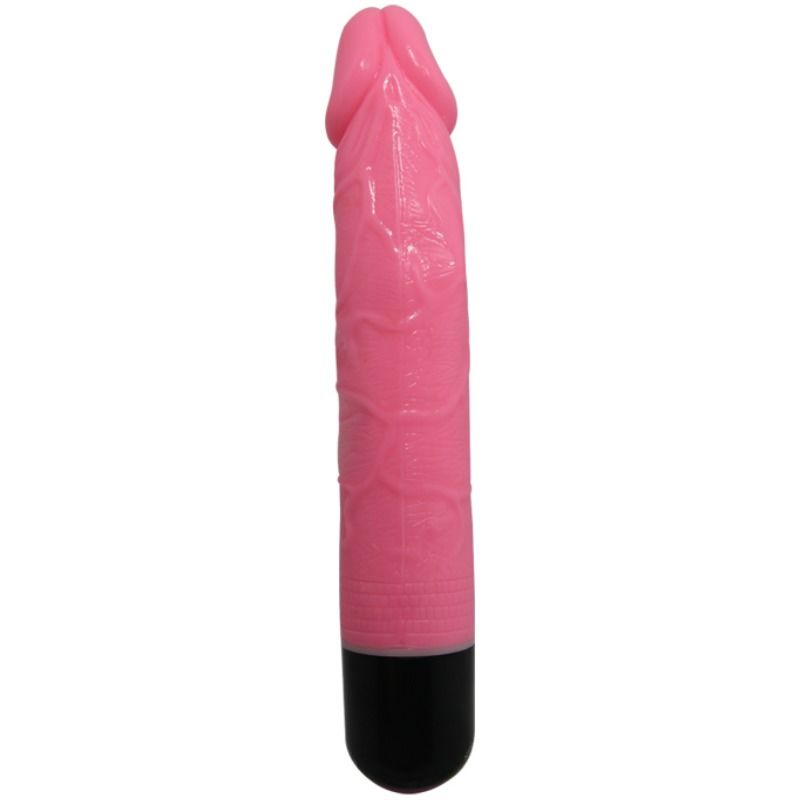 Juguete vibrador sexual realista, colorido, rosa, 23 cm