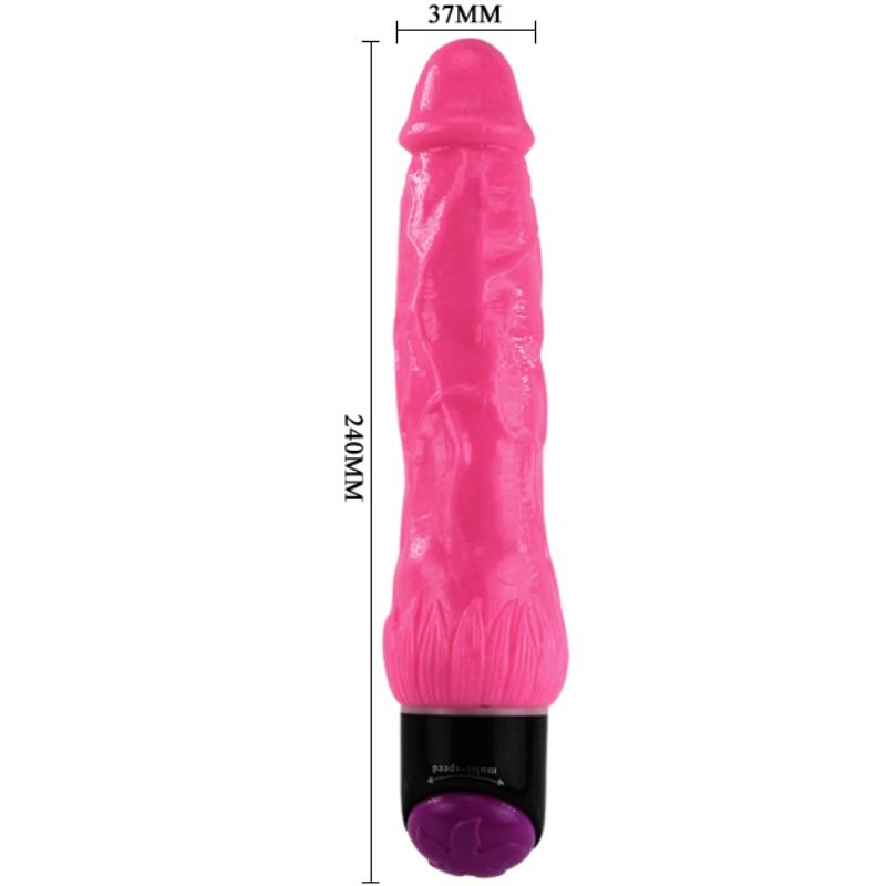 Vibrador realístico de 24 cm rosa