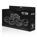 Fetish Submissive Conjunto de Laços de Cama de Luxo Com Forro de Noprene