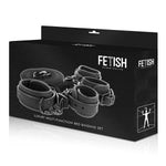 FETISH SUBMISSIVE - CONJUNTO DE ALGEMAS E GRAVATAS COM FORRO DE NOPRENE