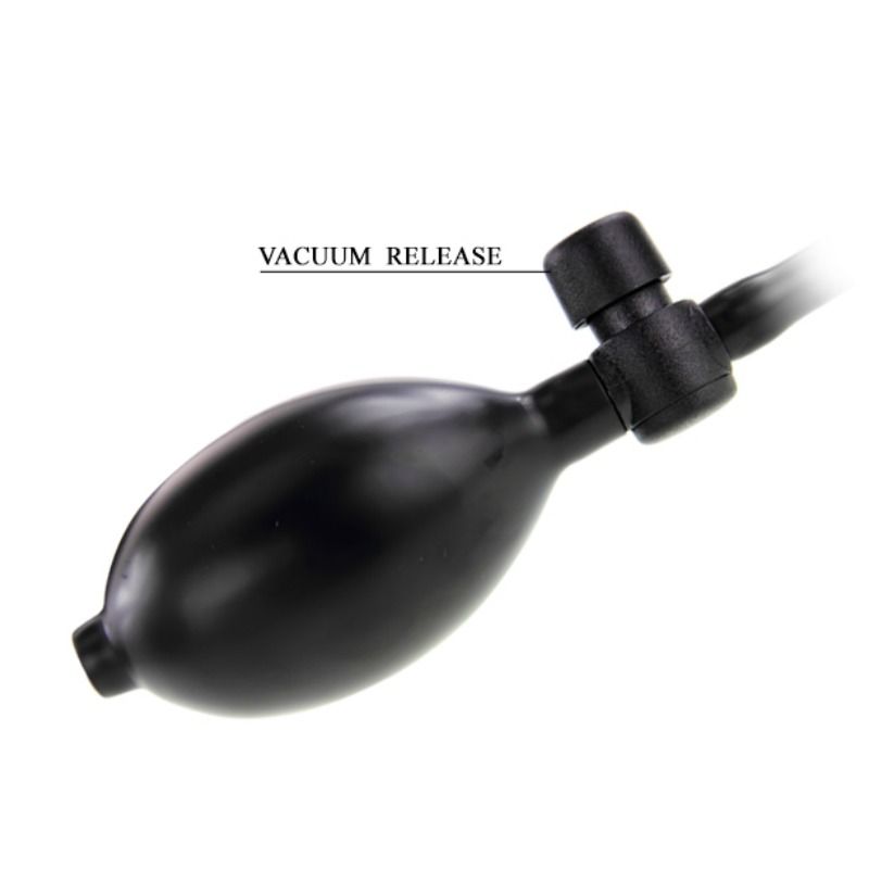 Vibrador inflable realista de 18.8 cm con base para el pene