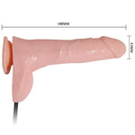 Vibrador inflable realista de 18.8 cm con base para el pene