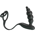Pretty Love Anéis para Pênis Com Plug Vibrador