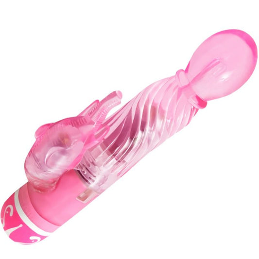 Vibrador Bailarina Multivelocidad con Estimulador Rosa