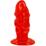 Baile Plug Anal Unisexo Com Ventosa Vermelha