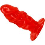 Baile Plug Anal Unisexo Com Ventosa Vermelha