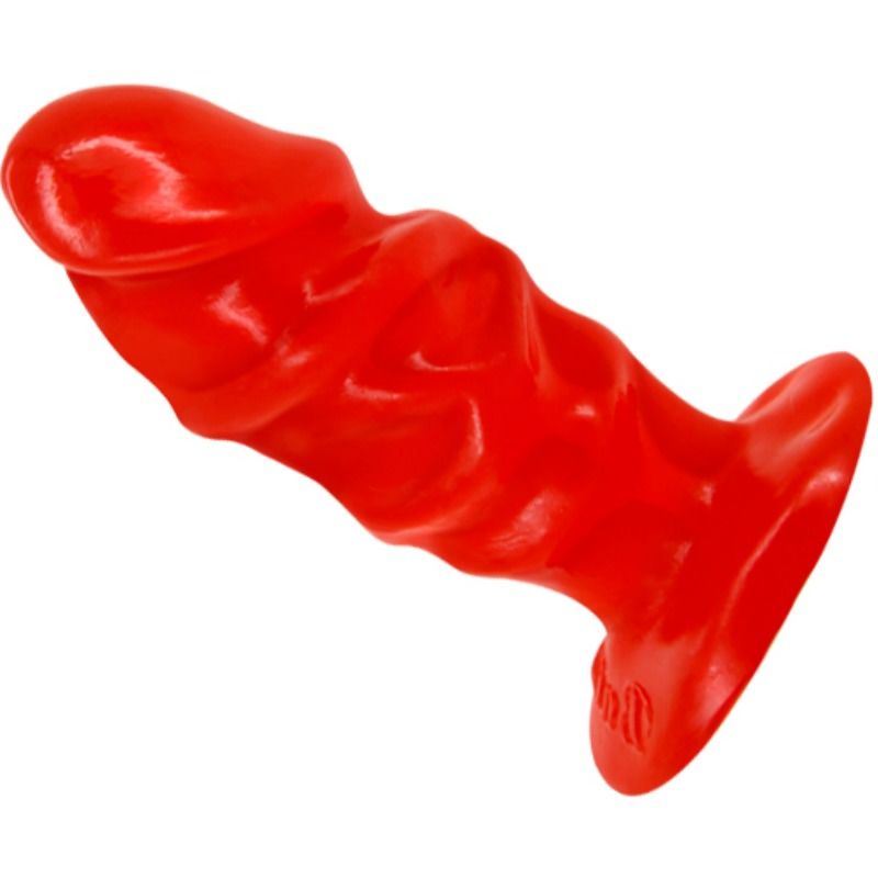 Baile Plug Anal Unisexo Com Ventosa Vermelha