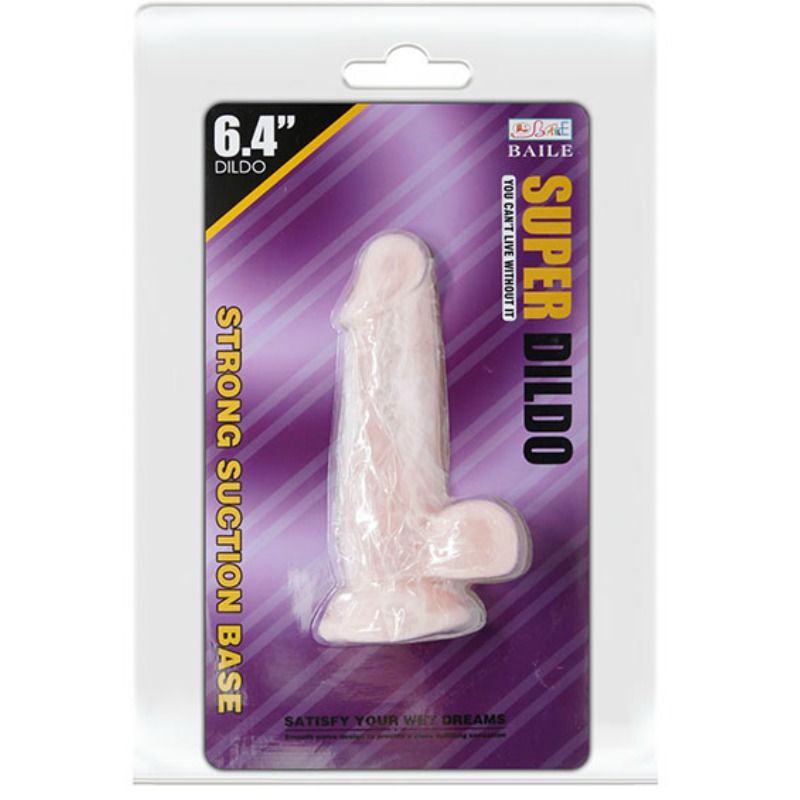 Juguete sexual dildo natural súper realista de 16.5 cm
