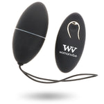 Womanvibe Alsan Egg Control Remoto Negro Silicona Negra